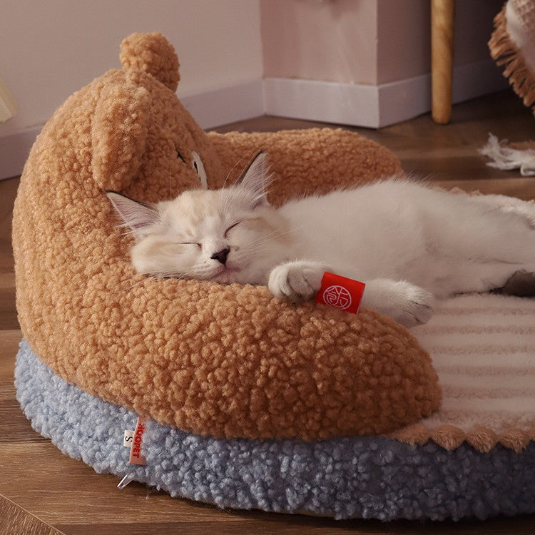 Winter Pet Bed Cat Bed Sleeping Nest