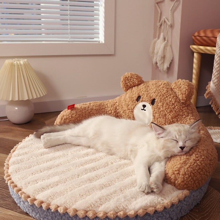 Winter Pet Bed Cat Bed Sleeping Nest